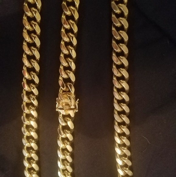 Cuban Link Chain set - Picture 2 of 3